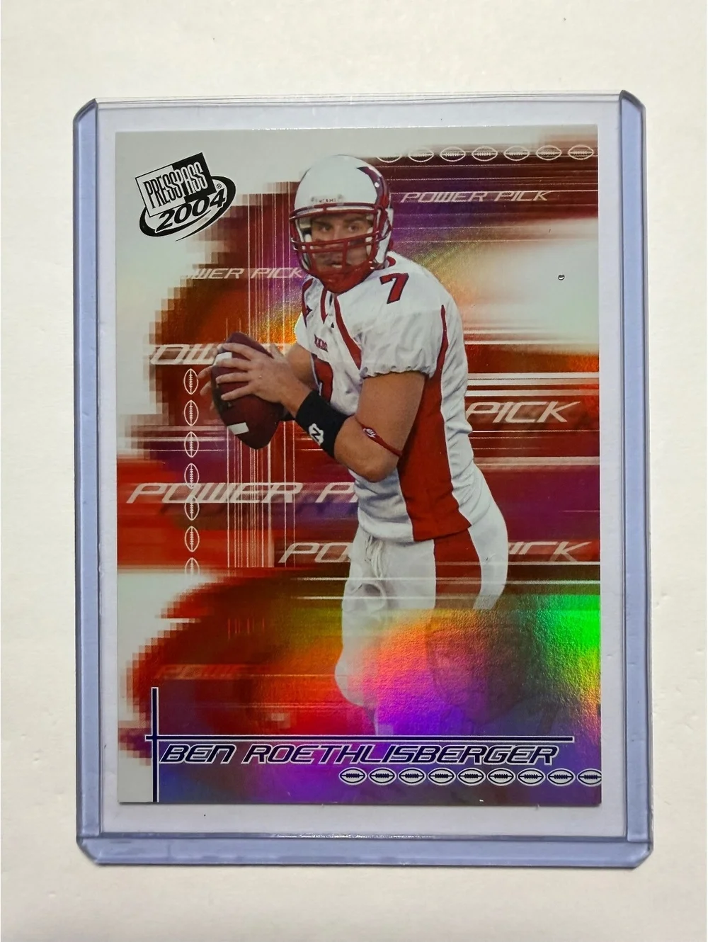 2004 Press Pass Ben Roethlisberger Power Pick Football Trading Card #47